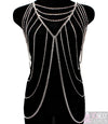 'Vixen' Crystal Stud Layered Body Chain