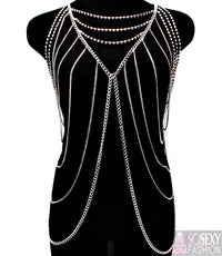 'Vixen' Crystal Stud Layered Body Chain