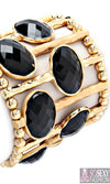 “Jade” Exotic Black Stretch Bracelet