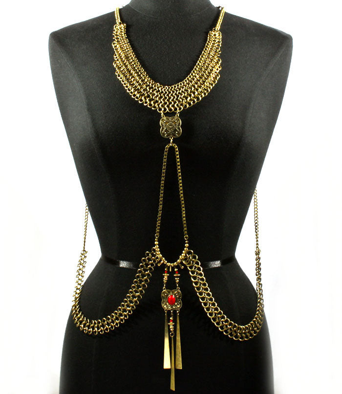 'ZITA'  ARMOUR  BODY CHAIN
