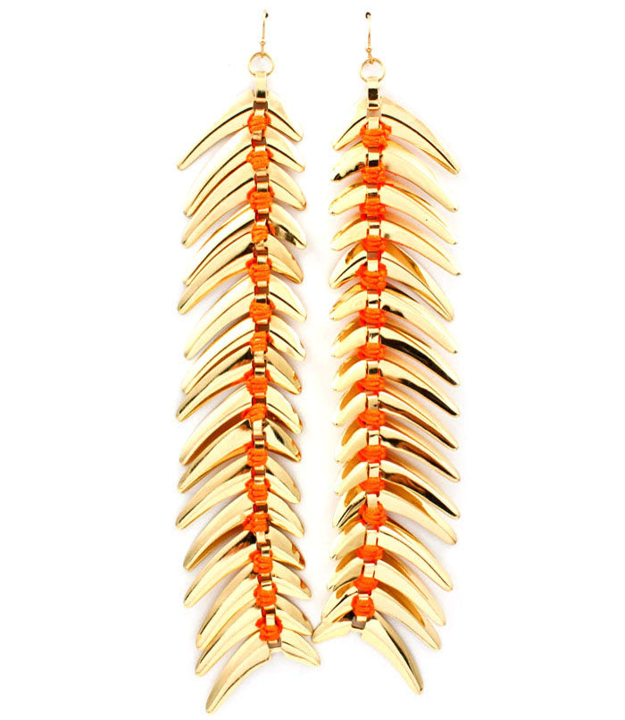 “Amber” Basketball Wives Fish Hook  Earring - Fuschia