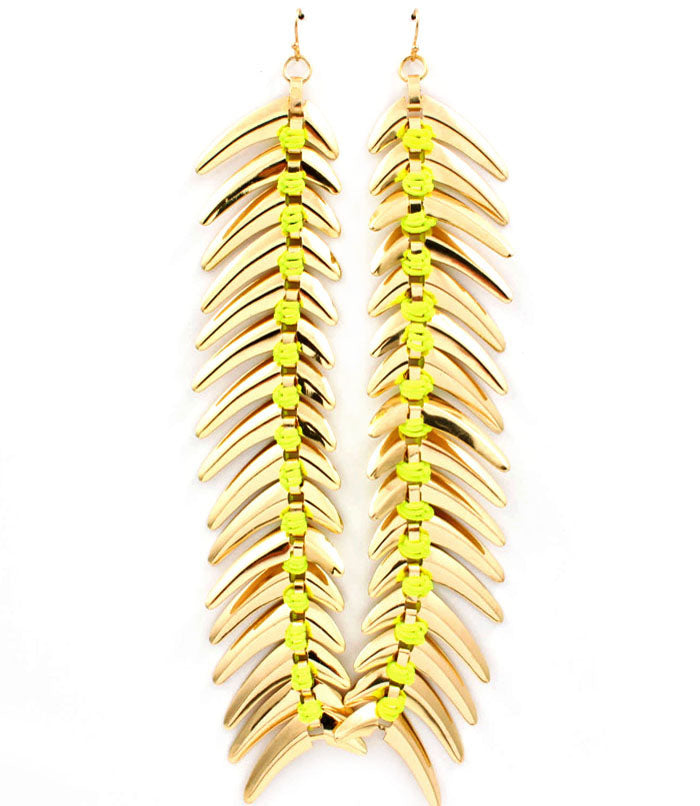 “Amber” Basketball Wives Fish Hook  Earring - Fuschia