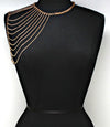 "Rihanna" Multi Layered Shoulder Body Chain.