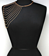 "Rihanna" Multi Layered Shoulder Body Chain.