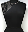 "Rihanna" Multi Layered Shoulder Body Chain.