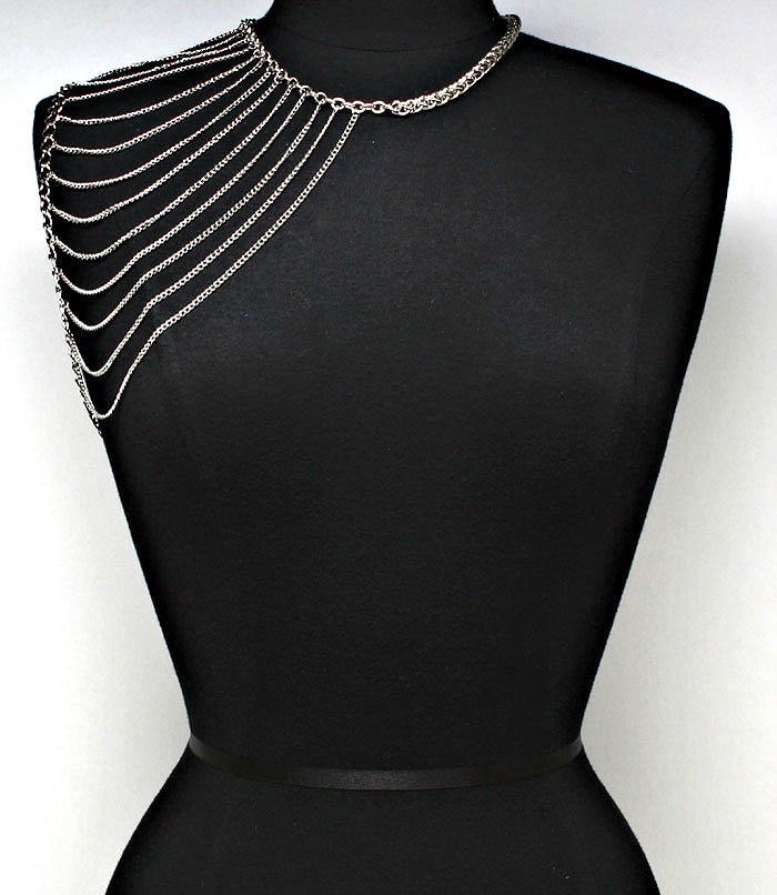 "Rihanna" Multi Layered Shoulder Body Chain.