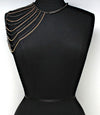 "Rihanna" Multi Layered Shoulder Body Chain.