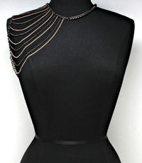 "Rihanna" Multi Layered Shoulder Body Chain.