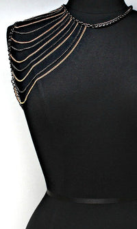 "Rihanna" Multi Layered Shoulder Body Chain.