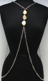 'ZARA'  SILVER BODY CHAIN