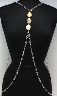 'ZARA'  SILVER BODY CHAIN