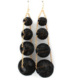Mesh Balls Dangle Hoop Earrings