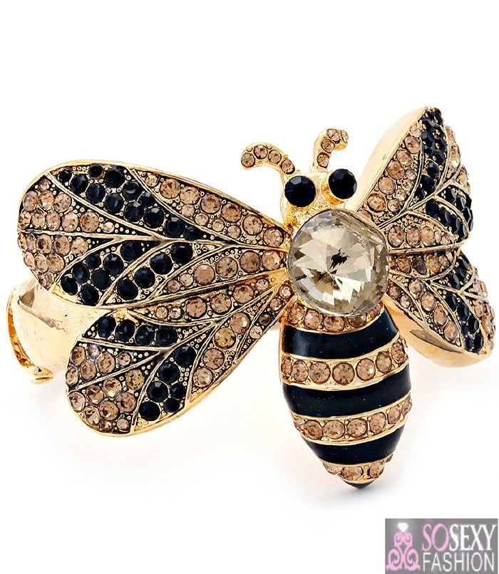 „Queen Bee“ Armband mit Kristallsteinen