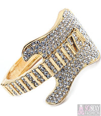'Adele' Crystal Studs Guitar Bracelet