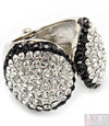 “Carly” Adjustable Crystal Stud Ring