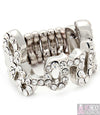 “Amber” Crystal Studs Love Ring