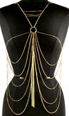'LUISA'  CRYSTAL STUDS LAYERED  BODYCHAIN