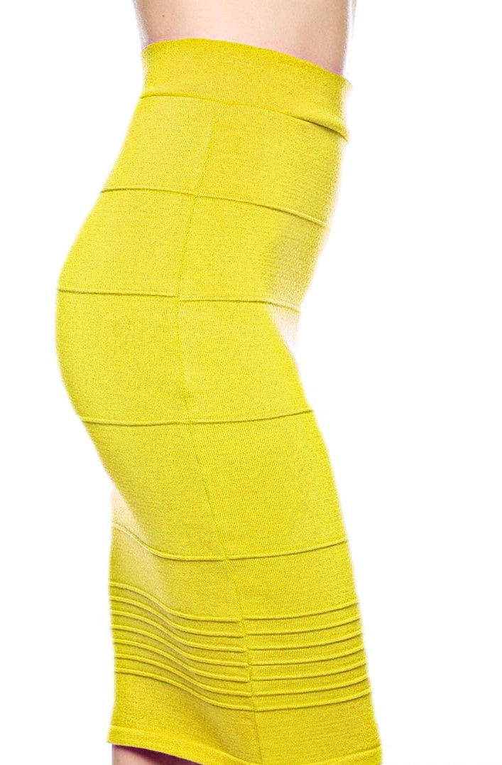 'HEIDI' BODYCON BANDAGE PENCIL SKIRT  - NAVY