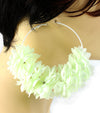 Basketball Wives Flower Hoop Earring - Orange