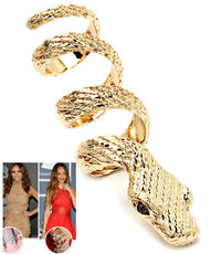 Rihanna Style Snake Wrap Ring