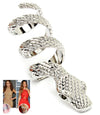 Rihanna Style Snake Wrap Ring