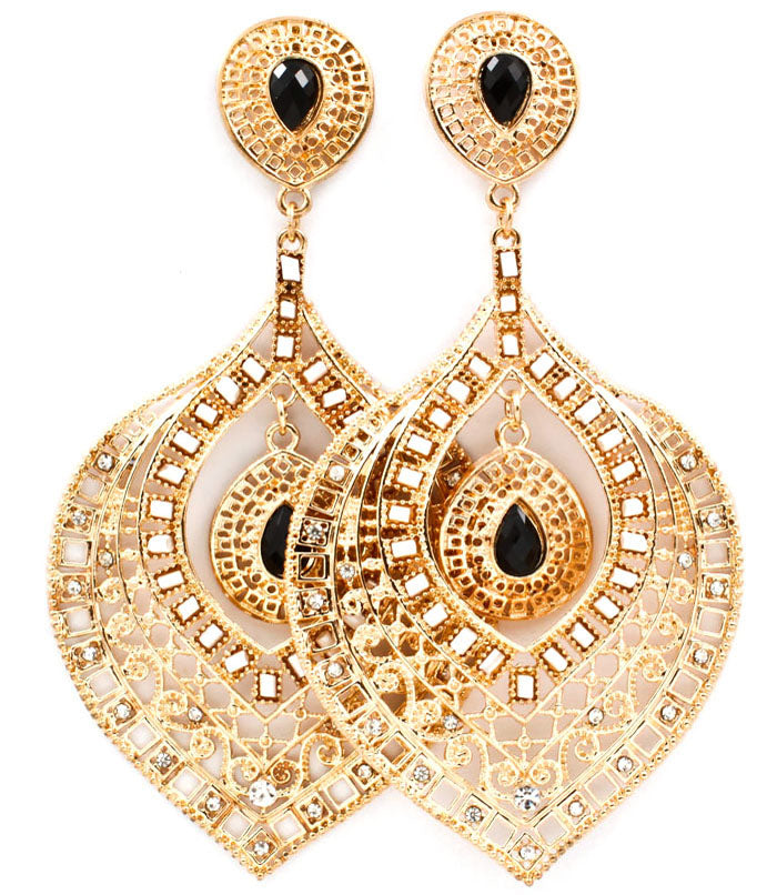 'Princess' Beaded Crystal Studs  Earring