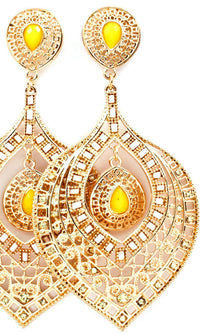 'Princess' Beaded Crystal Studs  Earring