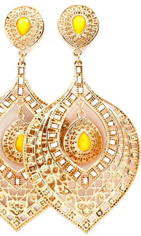 'Princess' Beaded Crystal Studs  Earring