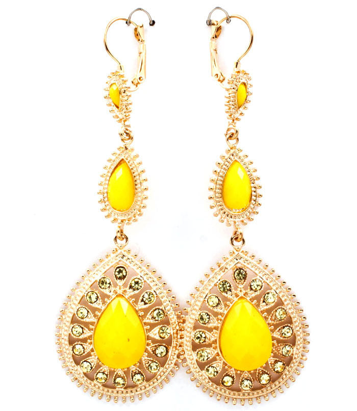 'Princess'   Crystal Couture Drop Earrings