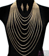 “Paris” Crystal Stud Necklace Set