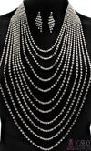 “Paris” Crystal Stud Necklace Set