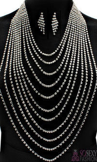 “Paris” Crystal Stud Necklace Set