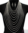 “Paris” Crystal Stud Necklace Set