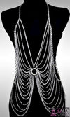'Miley'  Crystal Studs Layered Body Chain