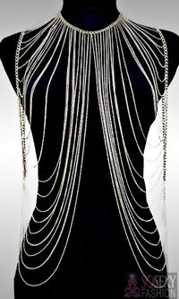 "Lindsay"  Layered Body Chain Necklace Jewellery