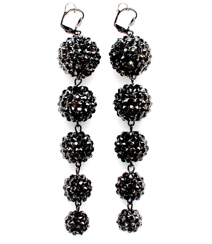Basketball Wives Fireball Kristall Ohrstecker - Silber