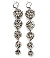 BasketBall Wives Fireball Crystal Studs Earring - Silver