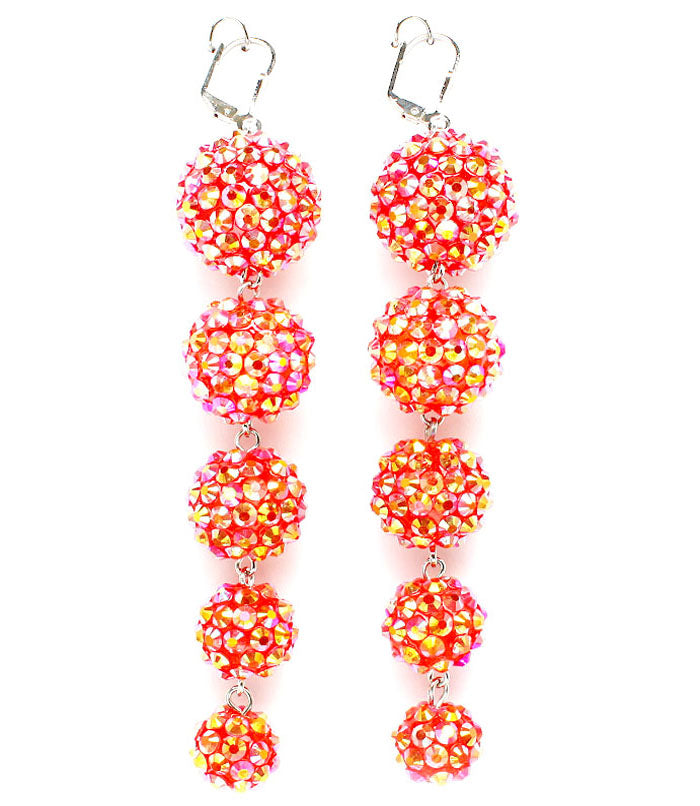BasketBall Wives Fireball Crystal Studs Earring