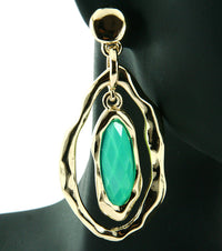 'Goddess' Dangle Oval Earring