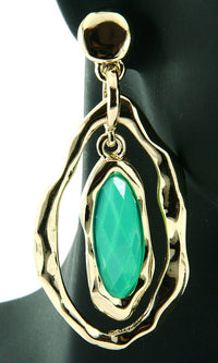 'Goddess' Dangle Oval Earring