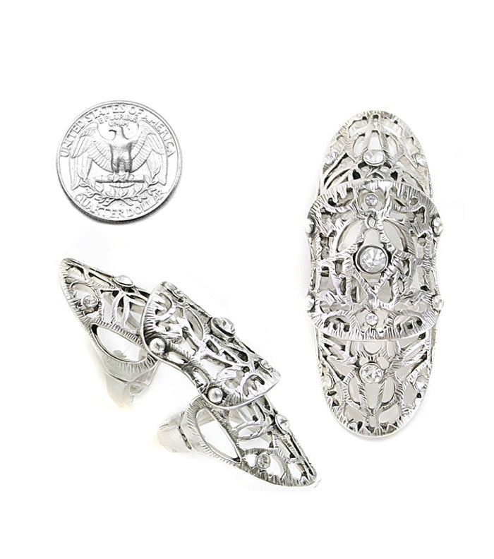 "Gaga" Stretch Crystal Bold Ring