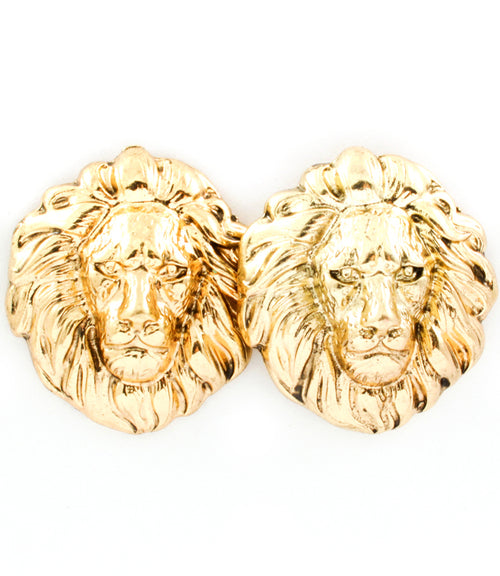 "AMI" LION HEAD POST EARRING