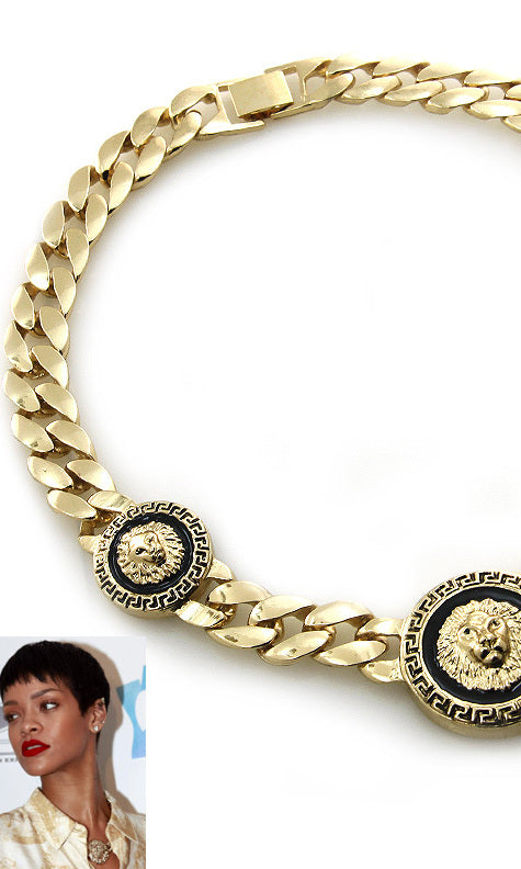 URBAN GLAM 3 LION PENDANT NECKLACE