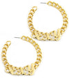 'SEXY' Chain HOOP EARRINGS