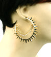 'GINA'  Crystal Spike  Earring