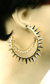 'GINA'  Crystal Spike  Earring