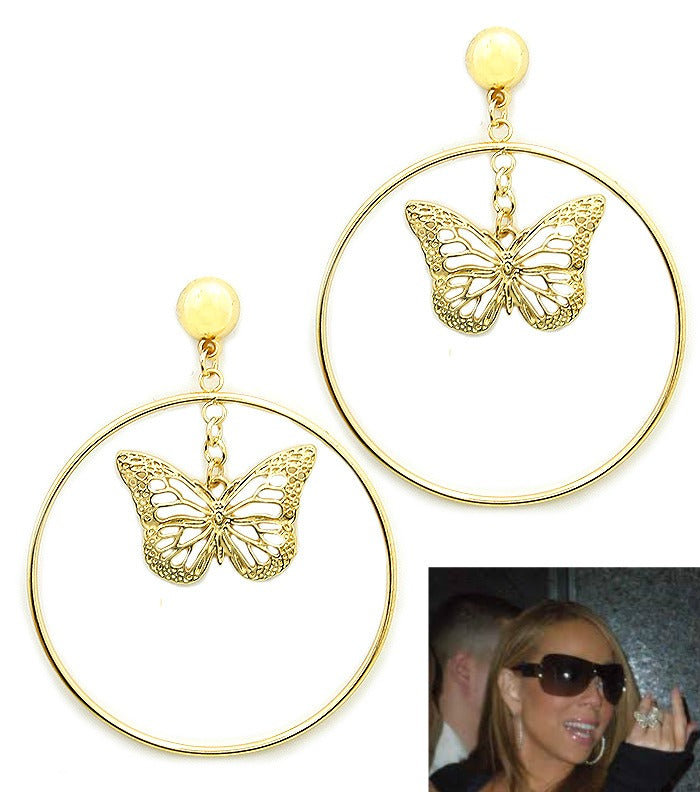 ‘MARIAH’ BUTTERFLY GLAM EARRINGS