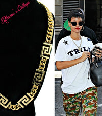 'Rihanna' Pattern Chain Necklace