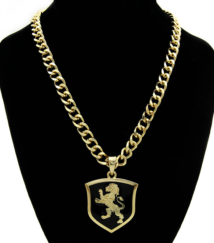 LION DESIGN  NECKLACE, BRACELET & EARRING SET