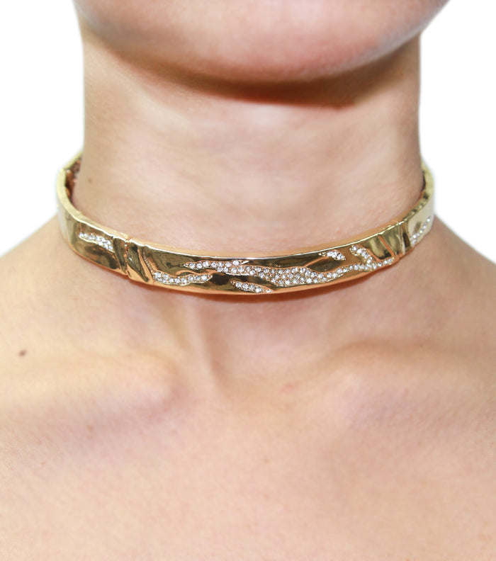‘RIRI’  GLAM CRYSTAL CHOKER